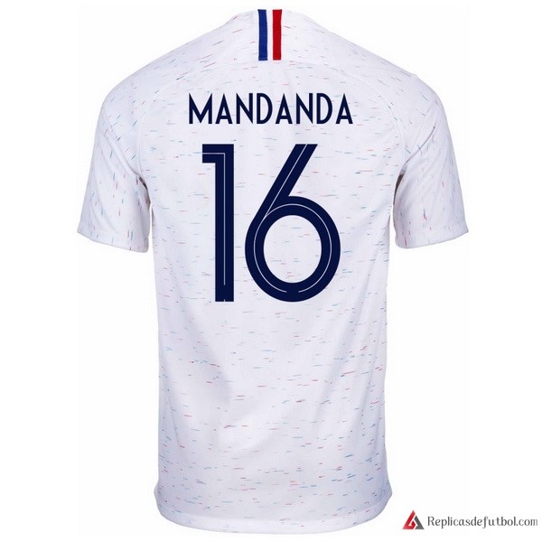 Camiseta Seleccion Francia Segunda equipación Mandanda 2018 Blanco